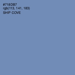 #718DB7 - Ship Cove Color Image